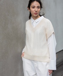 Munich | モヘアニットVネックジレ(ベスト)