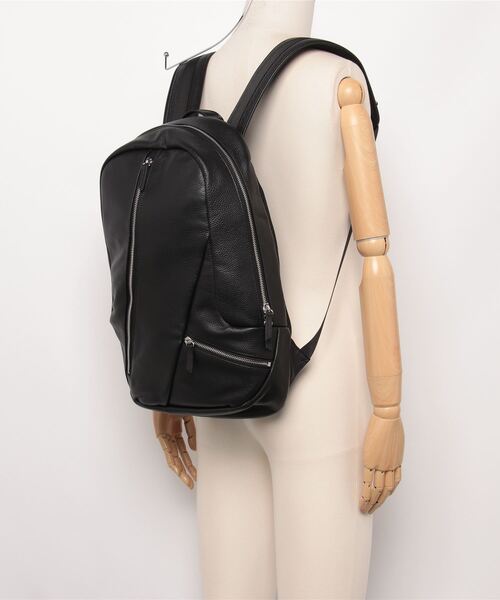 TORNADO MART（トルネードマート）の「TORNADO MART∴シュリンクレザーバックパック（バックパック/リュック・メンズ・ブラック・F）」の5枚目の写真