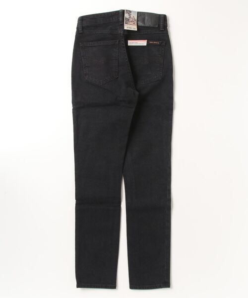 Nudie Jeans(ヌーディージーンズ)の「Mellow Mae So Black メロウメイ スリムストレート ジーンズ(レングス28)(デニムパンツ・レディース・ブラック・25inch/24inch/26inch)」の9枚目の写真