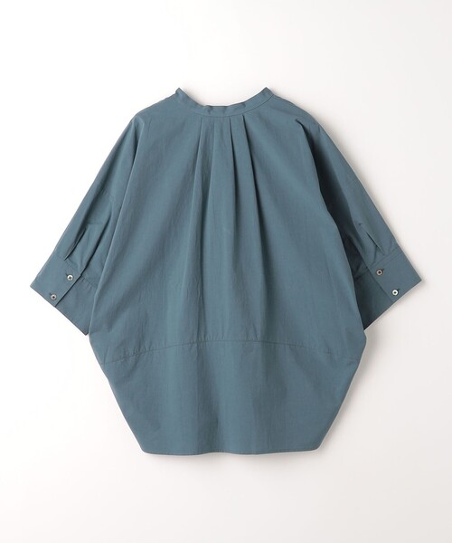 green label relaxing（グリーンレーベルリラクシング）の「バンドカラー スキッパー シャツ（シャツ/ブラウス・レディース・ダークグリーン/ホワイト/ダークグレー・FREE）」の17枚目の写真