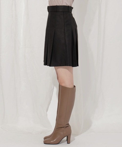 WILLSELECTION（ウィルセレクション）の「タックプリーツミニスカート（スカート・レディース・ブラック系その他/ブラウン系その他/ブラック・FREE）」の8枚目の写真