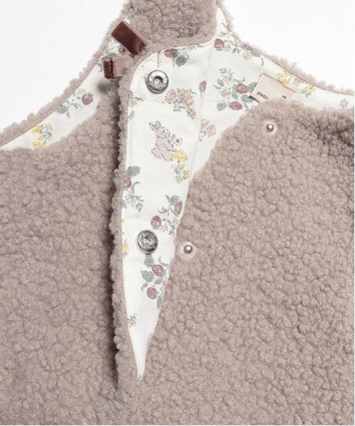 petit main(プティマイン)の「ブークレボアベスト(ベスト・キッズ・モカ/アイボリー・S/M/L)」の5枚目の写真