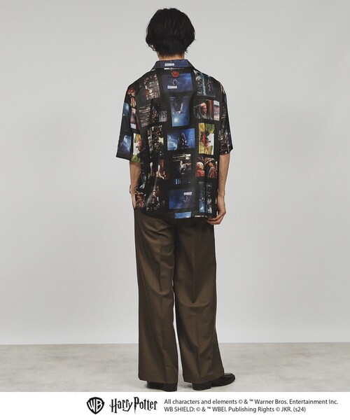 tk.TAKEO KIKUCHI(ティーケータケオキクチ)の「◆【Harry Potter Capsule Collection】総柄プリントシャツ(シャツ/ブラウス・メンズ・ホワイト系4/ブラック系3/ネイビー系3・01/02/03)」の12枚目の写真