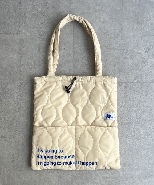 CPCM（シーピーシーエム）の「キルトロゴトートBAG（トートバッグ・レディース・オレンジ/アイボリー/ブラック/カーキ/シルバー・FREE）」の6枚目の写真