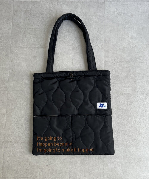 CPCM（シーピーシーエム）の「キルトロゴトートBAG（トートバッグ・レディース・オレンジ/アイボリー/ブラック/カーキ/シルバー・FREE）」の8枚目の写真