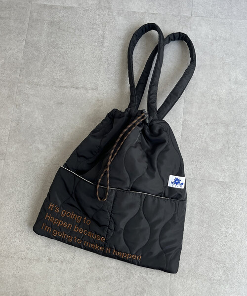 CPCM（シーピーシーエム）の「キルトロゴトートBAG（トートバッグ・レディース・オレンジ/アイボリー/ブラック/カーキ/シルバー・FREE）」の9枚目の写真