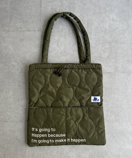 CPCM（シーピーシーエム）の「キルトロゴトートBAG（トートバッグ・レディース・オレンジ/アイボリー/ブラック/カーキ/シルバー・FREE）」の11枚目の写真