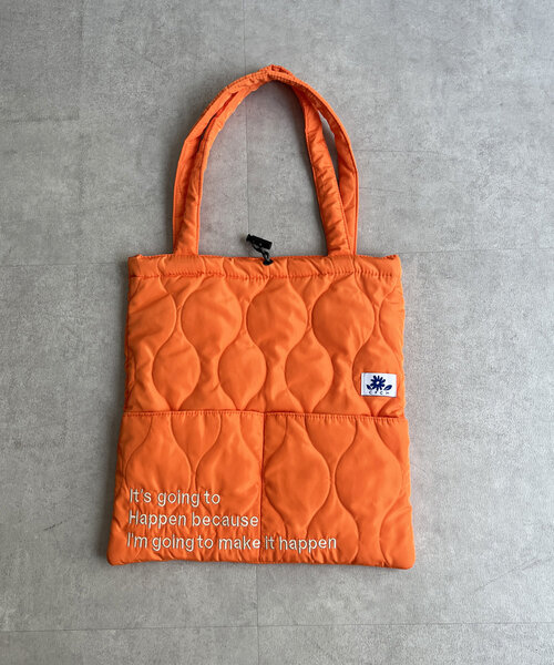 CPCM（シーピーシーエム）の「キルトロゴトートBAG（トートバッグ・レディース・オレンジ/アイボリー/ブラック/カーキ/シルバー・FREE）」の14枚目の写真