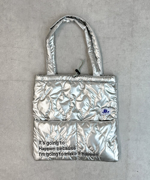 CPCM（シーピーシーエム）の「キルトロゴトートBAG（トートバッグ・レディース・オレンジ/アイボリー/ブラック/カーキ/シルバー・FREE）」の16枚目の写真