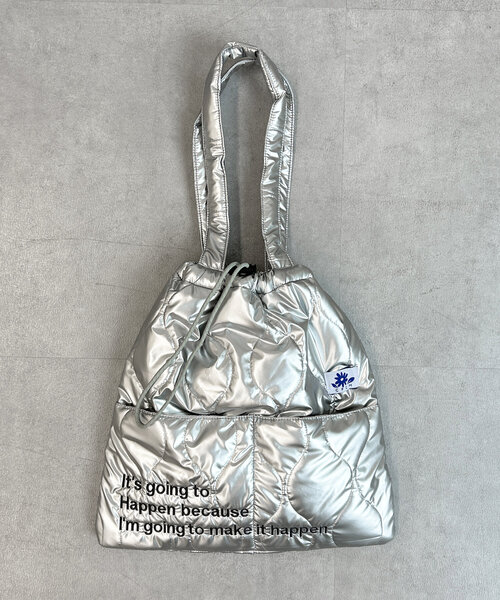 CPCM（シーピーシーエム）の「キルトロゴトートBAG（トートバッグ・レディース・オレンジ/アイボリー/ブラック/カーキ/シルバー・FREE）」の18枚目の写真