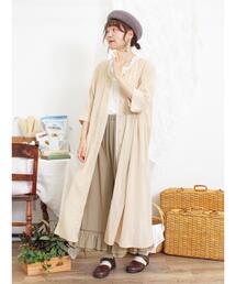 Samansa Mos2 | レース羽織りワンピース(ワンピース)