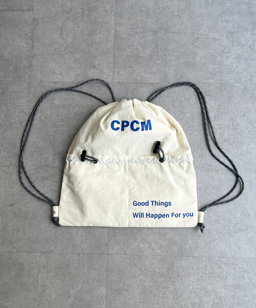 CPCM（シーピーシーエム）の「カラーロゴナップサック（バックパック/リュック・レディース・シルバー/アイボリー/ブラック・FREE）」の11枚目の写真