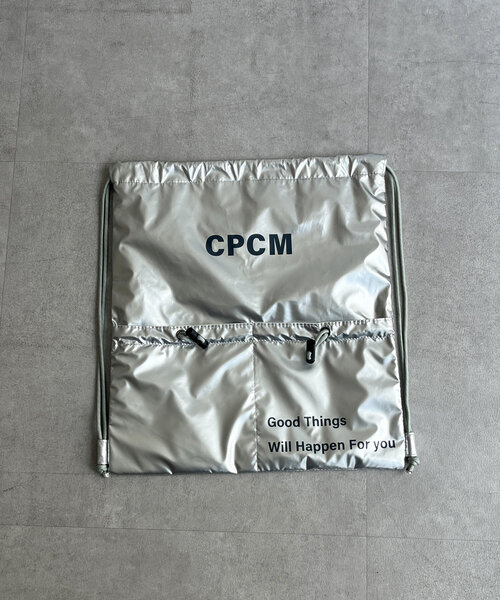 CPCM（シーピーシーエム）の「カラーロゴナップサック（バックパック/リュック・レディース・シルバー/アイボリー/ブラック・FREE）」の5枚目の写真