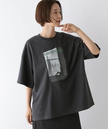 LEPSIM | PHOTOプリント6分袖チュニック 141596(Tシャツ/カットソー)