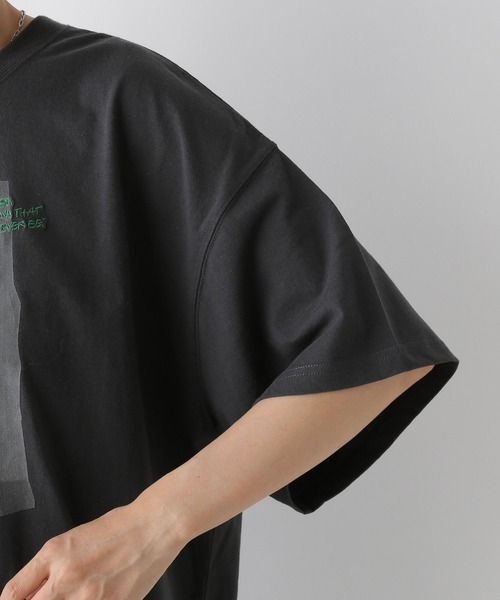 LEPSIM(レプシィム)の「PHOTOプリント6分袖チュニック 141596(Tシャツ/カットソー・レディース・チャコールグレー/オフホワイト・FREE)」の13枚目の写真