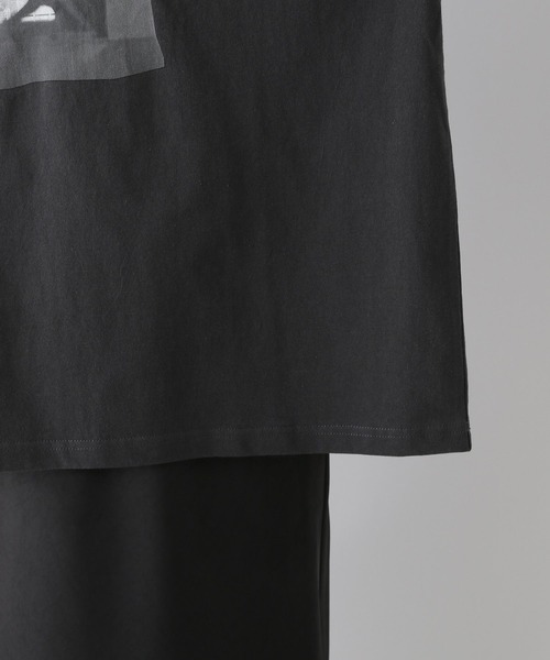 LEPSIM(レプシィム)の「PHOTOプリント6分袖チュニック 141596(Tシャツ/カットソー・レディース・チャコールグレー/オフホワイト・FREE)」の12枚目の写真