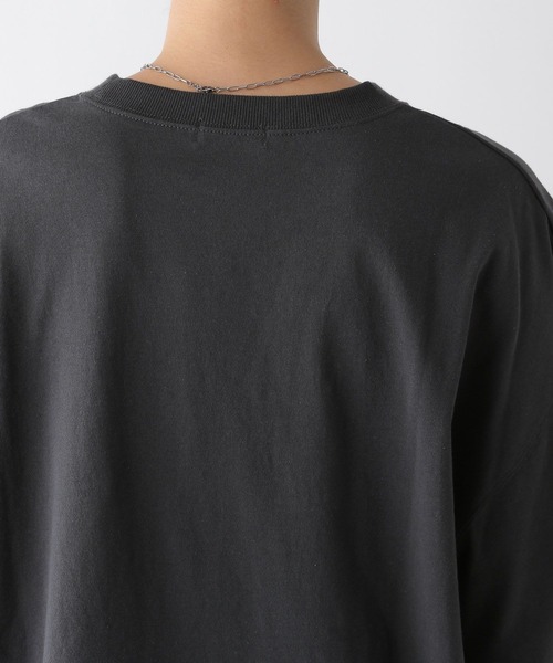 LEPSIM(レプシィム)の「PHOTOプリント6分袖チュニック 141596(Tシャツ/カットソー・レディース・チャコールグレー/オフホワイト・FREE)」の11枚目の写真