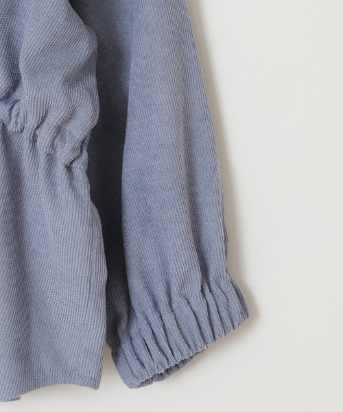 a.v.v（アーヴェヴェ）の「[120-130]シャツレイヤードトップス（シャツ/ブラウス・キッズ・ライトブルー/ダークグレー・120/130）」の7枚目の写真