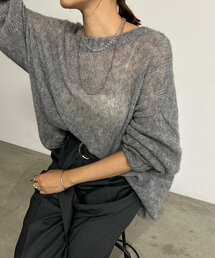 SHENERY | 【WEB限定】シアーチュニックニット(ニット/セーター)