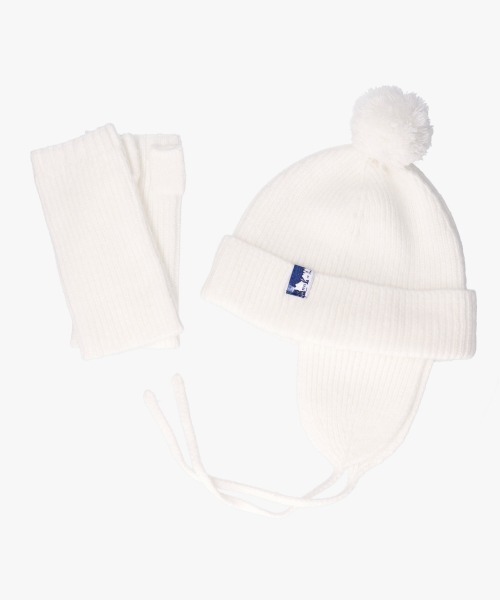 OVERRIDE（オーバーライド）の「KIDS EARTH FUND REP GUIDE WATCH&GLOVES SG / オーバーライド（ニットキャップ/ビーニー・レディース・グレー/ネイビー/ホワイト・57~59cm）」の2枚目の写真