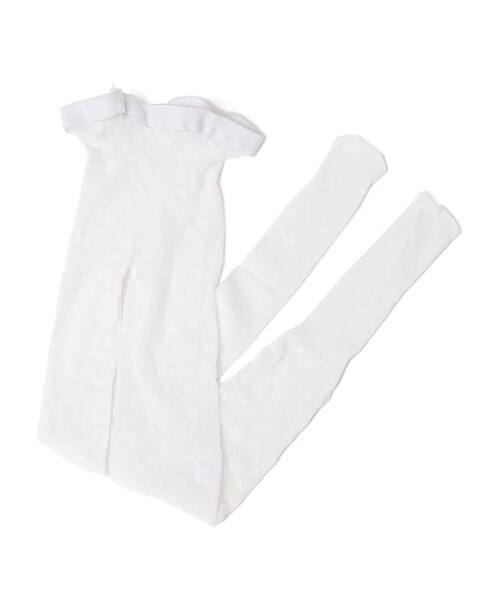 SHIPS（シップス）の「I Hate Monday:Lace Tights（タイツ/ストッキング・レディース・ホワイト・ONE SIZE）」の2枚目の写真