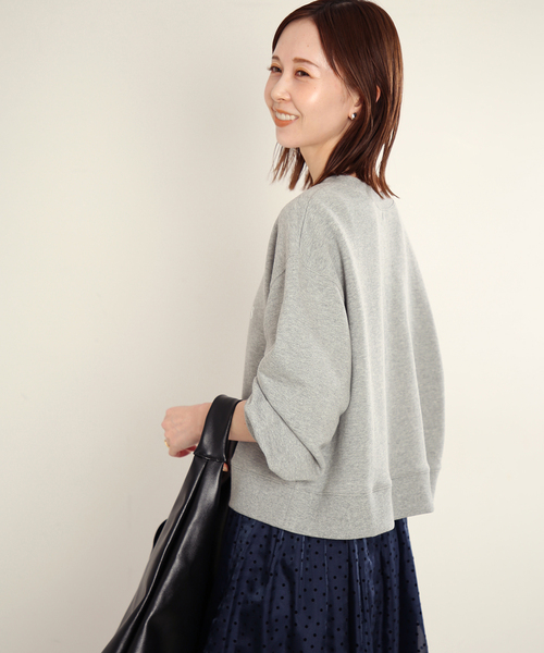 SLOBE IENA（スローブイエナ）の「ロゴショートスウェット（スウェット・レディース・レッド/ネイビー/チャコールグレー・FREE）」の14枚目の写真