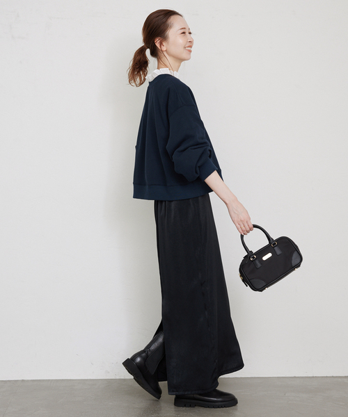 SLOBE IENA（スローブイエナ）の「ロゴショートスウェット（スウェット・レディース・レッド/ネイビー/チャコールグレー・FREE）」の17枚目の写真