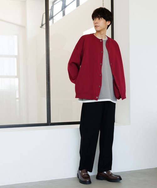 LAKOLE（ラコレ）の「リングドットカーディガン/138993（カーディガン/ボレロ・メンズ・ボルドー/アイボリー/ブラック・LARGE/MEDIUM）」の22枚目の写真