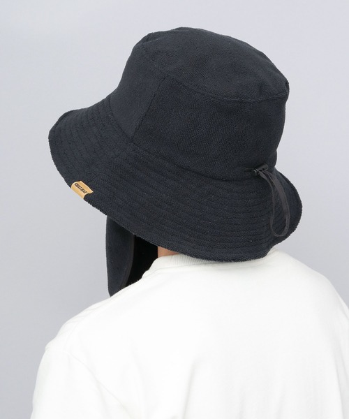 セール】ロングブリム バケットハット型 瞑想 パイルサウナハット