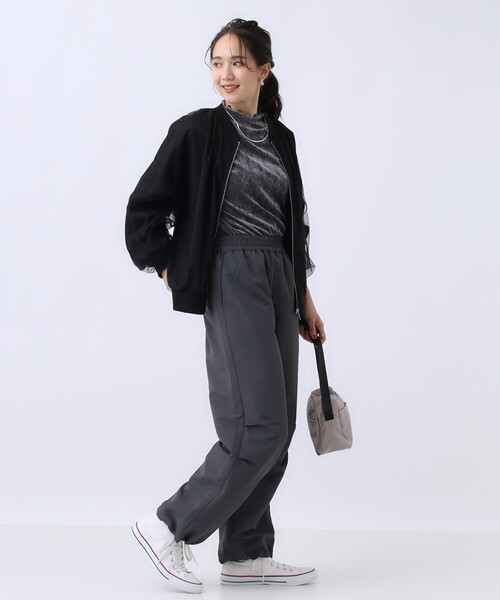 Cutie Blonde（キューティーブロンド）の「重ねチュールで差をつける シアーブルゾン（ブルゾン・レディース・ブラック/ダークブラウン・02/03/04）」の18枚目の写真