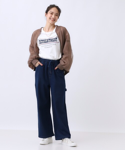 Cutie Blonde（キューティーブロンド）の「重ねチュールで差をつける シアーブルゾン（ブルゾン・レディース・ブラック/ダークブラウン・02/03/04）」の20枚目の写真