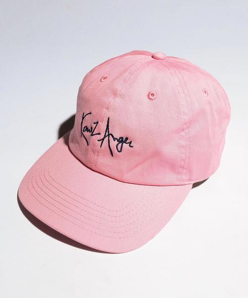 KaneZ（ケインズ）の「＜KaneZ＞ ANGER POLO CAP/キャップ：（キャップ・メンズ・ホワイト/ブラック/ライトピンク・フリー）」の3枚目の写真