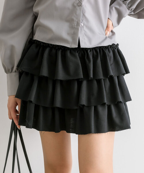 palesop ♡ フリルスカート 姫ギャル ブラック palesop ♡ フリル