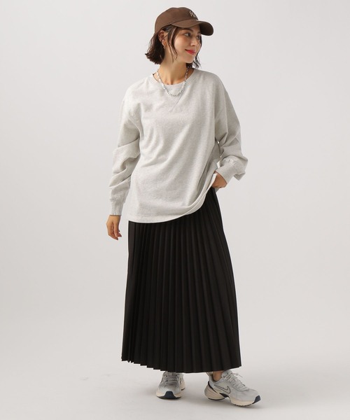 BAYFLOW（ベイフロー）の「SNOWガゼットプルオーバー（Tシャツ/カットソー・レディース・チャコールグレー/杢グレー/パープル・FREE）」の4枚目の写真