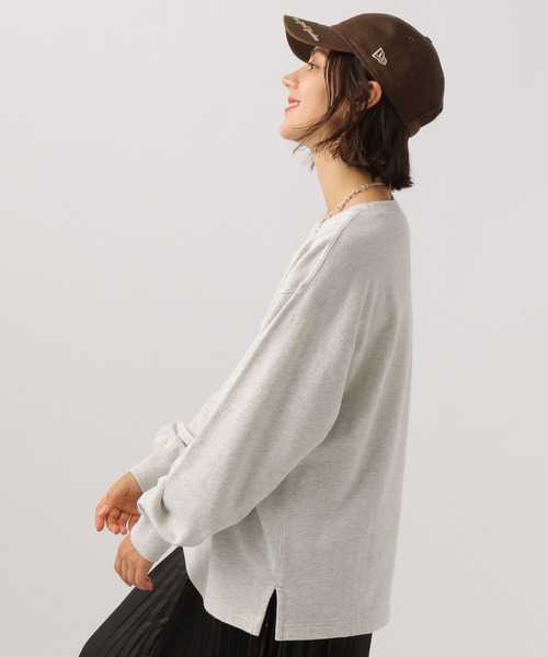BAYFLOW（ベイフロー）の「SNOWガゼットプルオーバー（Tシャツ/カットソー・レディース・チャコールグレー/杢グレー/パープル・FREE）」の6枚目の写真