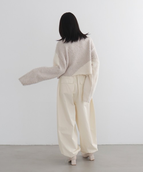 LIAN(リアン)の「【入荷禁止】ニュアンス柄ハーフジップニット(ニット/セーター・レディース・チャコールグレー/ブラック/ベージュ・FREE)」の13枚目の写真
