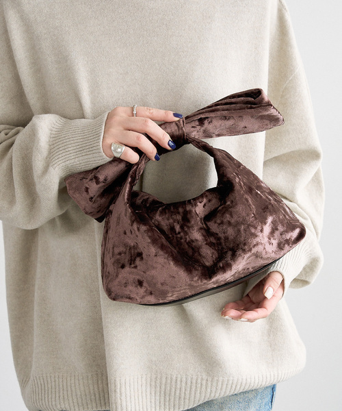 LE TALON（ルタロン）の「LE TALON VELOR RIBBONバッグ（ハンドバッグ・レディース・ブラック/ブラウン・FREE）」の20枚目の写真