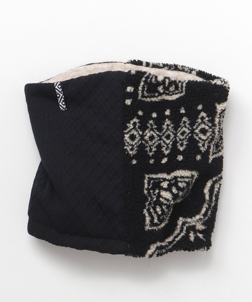チャイハネ（チャイハネ）の「【チャイハネ】パッチワークリバーシブルネックウォーマー（ネックウォーマー/スヌード・レディース・ブラウン/グレー/ブラック・FREE）」の11枚目の写真