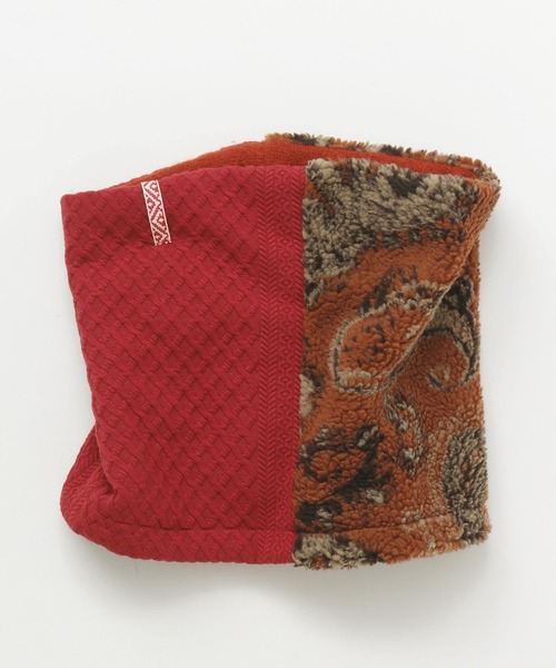 チャイハネ（チャイハネ）の「【チャイハネ】パッチワークリバーシブルネックウォーマー（ネックウォーマー/スヌード・レディース・ブラウン/グレー/ブラック・FREE）」の9枚目の写真