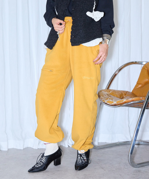 MARMOT(マーモット)の「MARMOT別注 POLARTECH FLEECE PANTS 24FW-L4-04:パンツ(その他パンツ・レディース・イエロー/ブラック・MEDIUM/LARGE)」の6枚目の写真