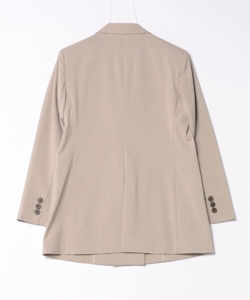 Whim Gazette(ウィムガゼット)の「ストレッチジャケット(テーラードジャケット・レディース・ベージュ/ブラック・FREE)」の3枚目の写真