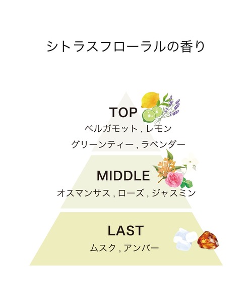 track（トラック）の「track オイル 90ml（ヘアオイル/ヘアミルク・レディース・マグノリア/NO.1 フレッシュシトラス/NO.3 シトラスフローラル/ローズ/カシス＆バジル/NO.2 シトラスハーブ・FREE）」の13枚目の写真