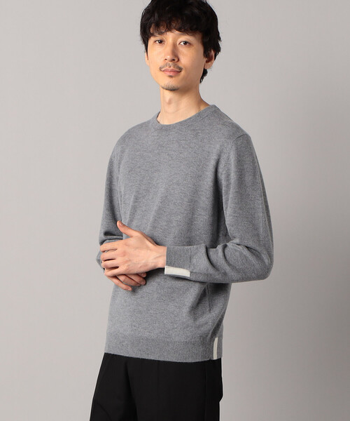 COMME CA MEN（コムサメン）の「ハイゲージドレスニットクループルオーバー（ニット/セーター・メンズ・ブラック/グレー/チャコールグレー・M/L）」の6枚目の写真