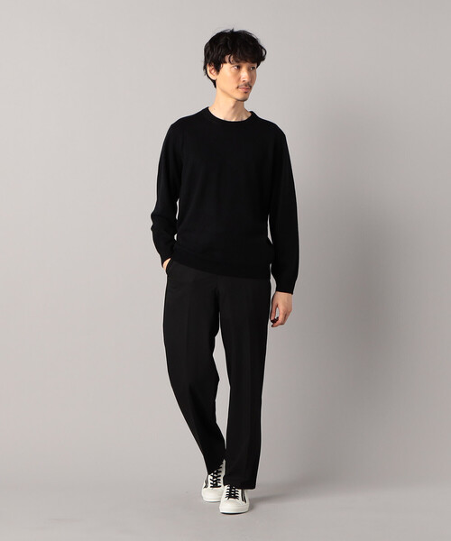 COMME CA MEN（コムサメン）の「ハイゲージドレスニットクループルオーバー（ニット/セーター・メンズ・ブラック/グレー/チャコールグレー・M/L）」の7枚目の写真