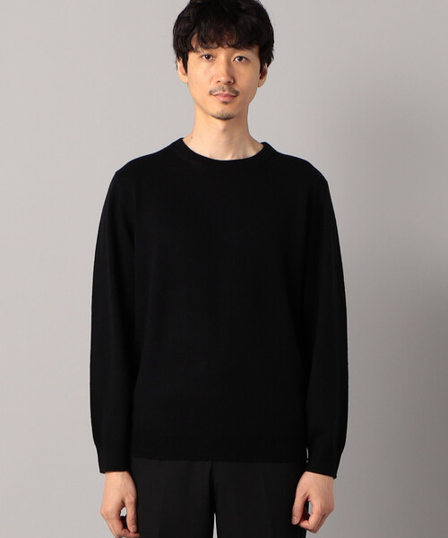 COMME CA MEN（コムサメン）の「ハイゲージドレスニットクループルオーバー（ニット/セーター・メンズ・ブラック/グレー/チャコールグレー・M/L）」の13枚目の写真