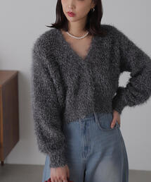 FREE'S MART | ◆シャイニーフェザーミックスカーディガン(カーディガン/ボレロ)