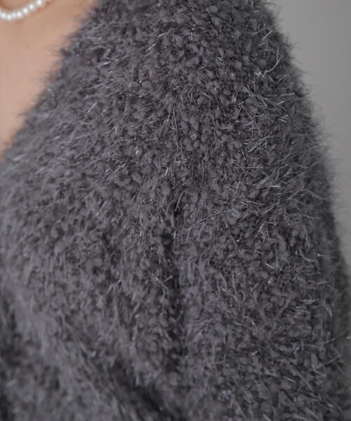 FREE'S MART（フリーズマート）の「◆シャイニーフェザーミックスカーディガン（カーディガン/ボレロ・レディース・ホワイト/ブルー/グレー・FREE）」の17枚目の写真