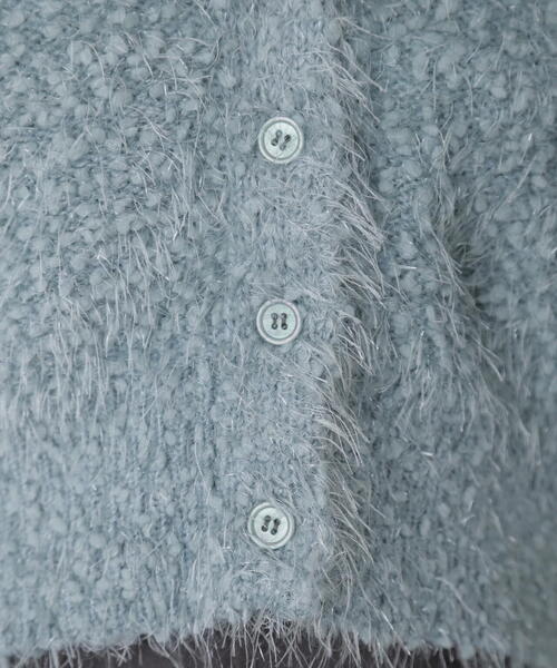 FREE'S MART（フリーズマート）の「◆シャイニーフェザーミックスカーディガン（カーディガン/ボレロ・レディース・ホワイト/ブルー/グレー・FREE）」の14枚目の写真