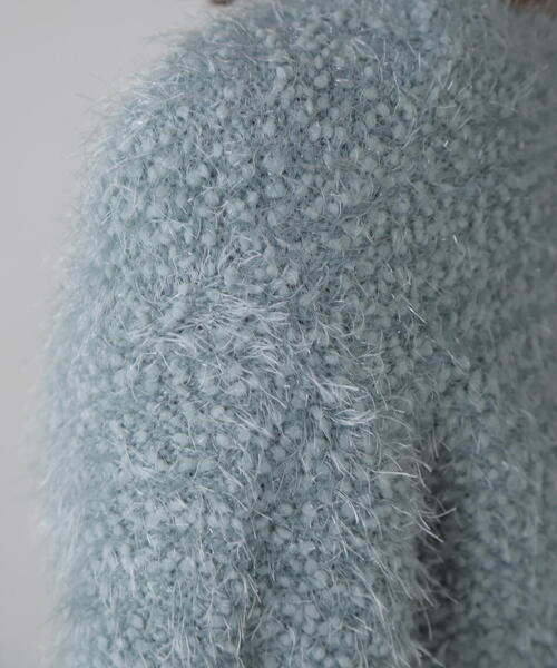 FREE'S MART（フリーズマート）の「◆シャイニーフェザーミックスカーディガン（カーディガン/ボレロ・レディース・ホワイト/ブルー/グレー・FREE）」の15枚目の写真