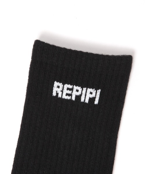 repipi armario（レピピ アルマリオ）の「ミドルRPロゴソックス（ソックス/靴下・キッズ・ブラック/グレー/ホワイト・FREE）」の4枚目の写真